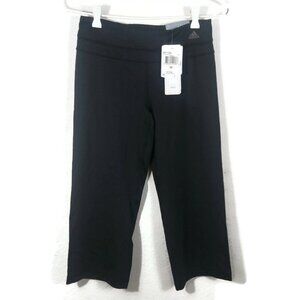 Adidas Climalite Women's adiFIT Slim Leg Pants Fitted Hip 25" X 20" Black XS New